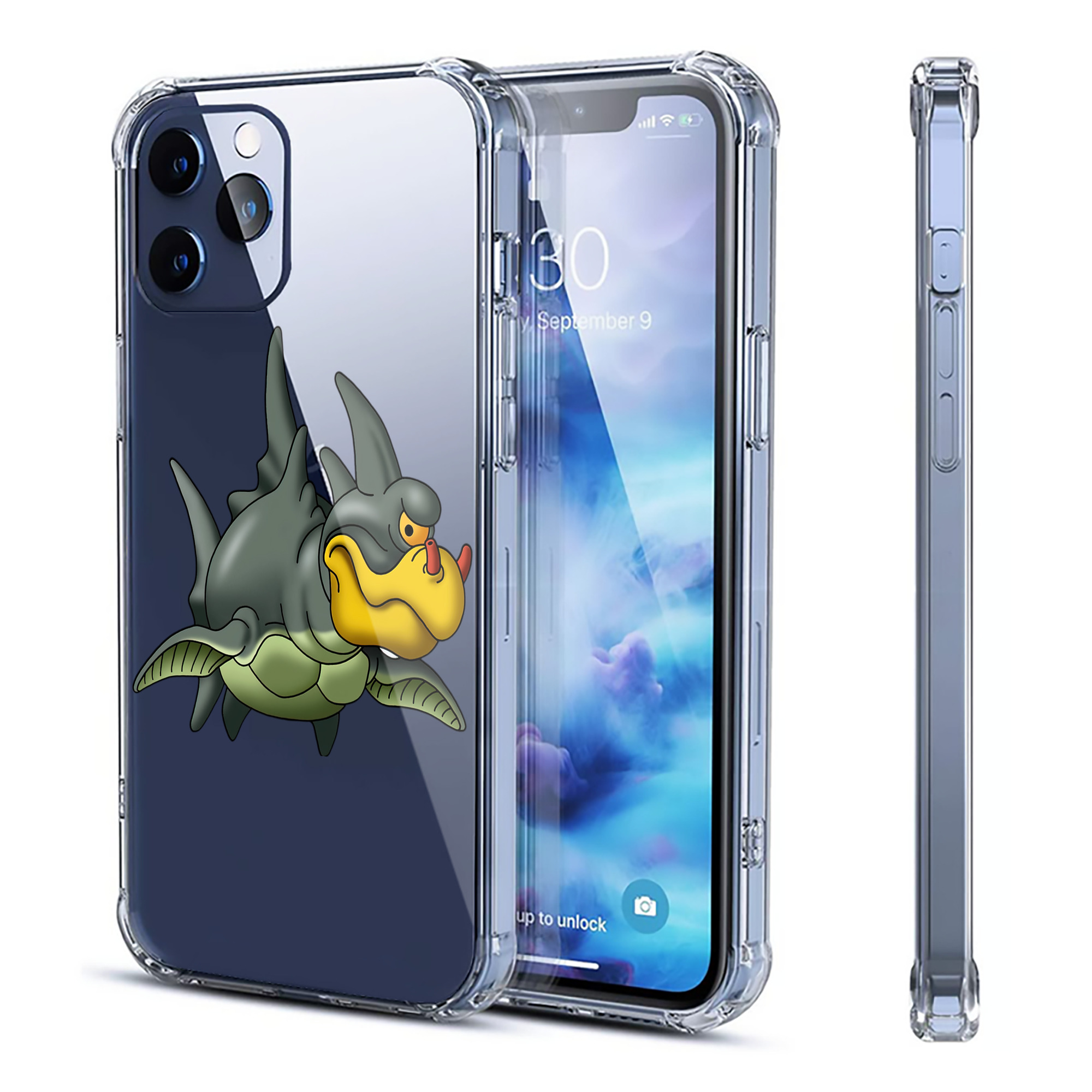 （画像用） ドラゴンクエスト Doragon Kuesuto Dragon Quest 【iPhone 12シリーズ対応】透明スマホケース（クリアソフトケース）
